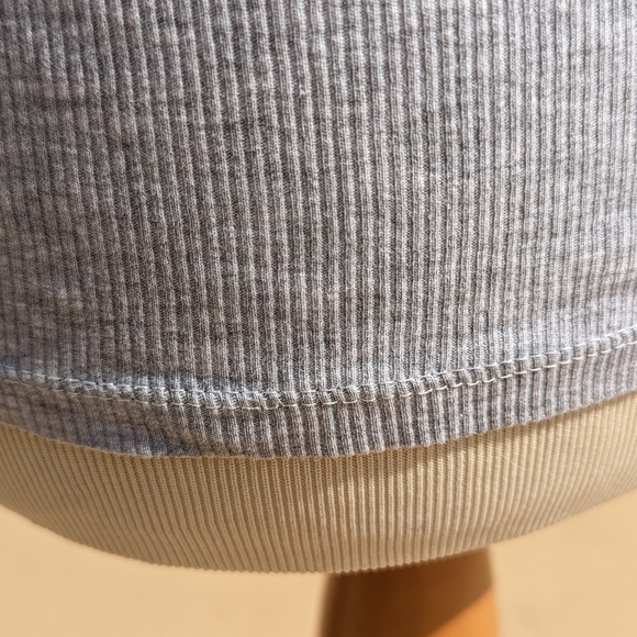 ❤️ Pole Dance Fitness Tank Top in Grey & Black by Zenana - Picture 10 of 14